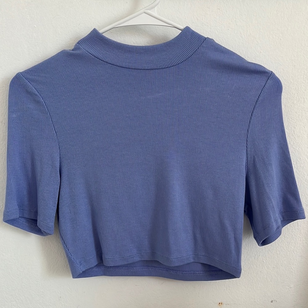 crop top blue
